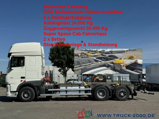 DAF 480 SSC BDF SDG Multiwechsler 2Betten Standklima - Caminhão transportador de contêineres/ Caixa móvel: foto 1 DAF 480 SSC BDF SDG Multiwechsler 2Betten Standklima - Caminhão transportador de contêineres/ Caixa móvel: foto 1