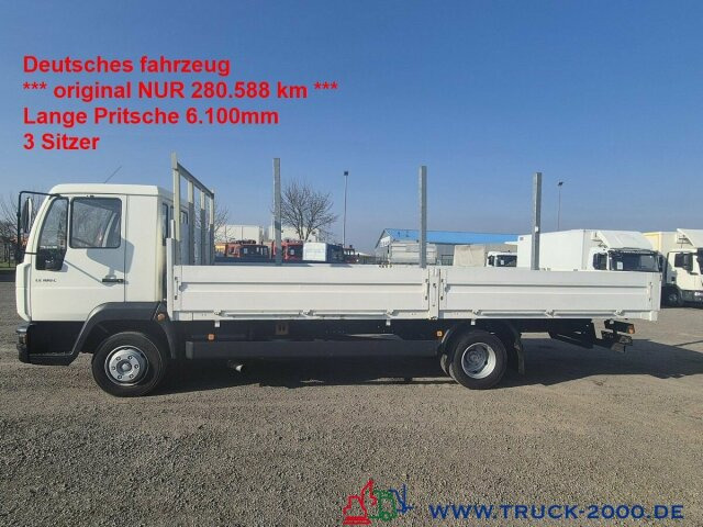 MAN 8.160 Lange Pritsche 6.15m 3 Sitzer Nur 280TKM - Furgão caixa aberta: foto 1 MAN 8.160 Lange Pritsche 6.15m 3 Sitzer Nur 280TKM - Furgão caixa aberta: foto 1