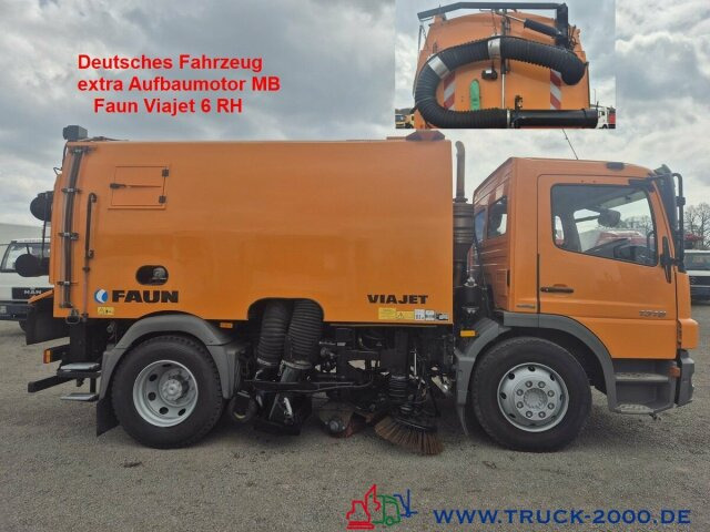 Mercedes-Benz 1518 Faun Viajet 6RH sep.Aufbaumotor Hecksauger - Varredora urbana: foto 1 Mercedes-Benz 1518 Faun Viajet 6RH sep.Aufbaumotor Hecksauger - Varredora urbana: foto 1