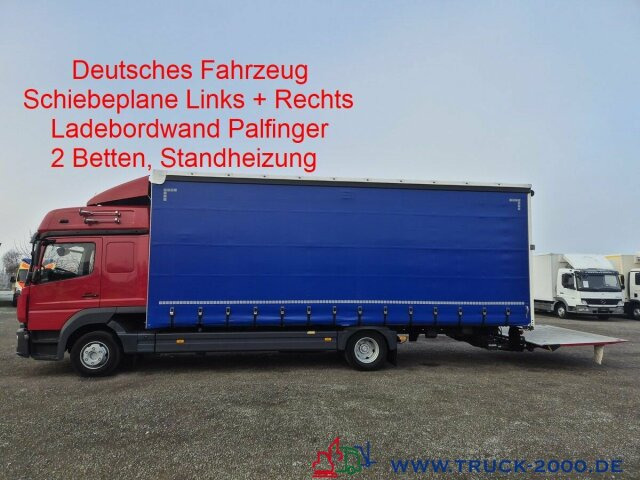 Mercedes-Benz 823 Schiebeplane L+R LBW nur 164TKM Gr.Haus 1.Hd - Caminhão com lona: foto 1 Mercedes-Benz 823 Schiebeplane L+R LBW nur 164TKM Gr.Haus 1.Hd - Caminhão com lona: foto 1