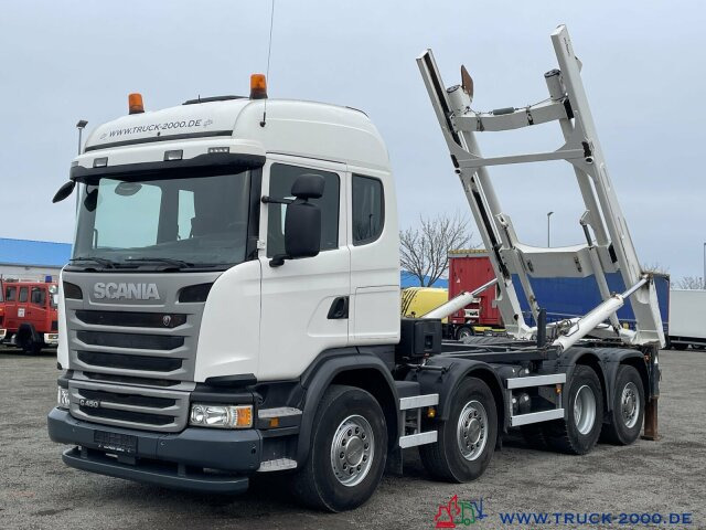 Caminhão polibenne Scania G 450 8x2 M-TEC Silosteller Retar. Deutscher LKW: foto 8