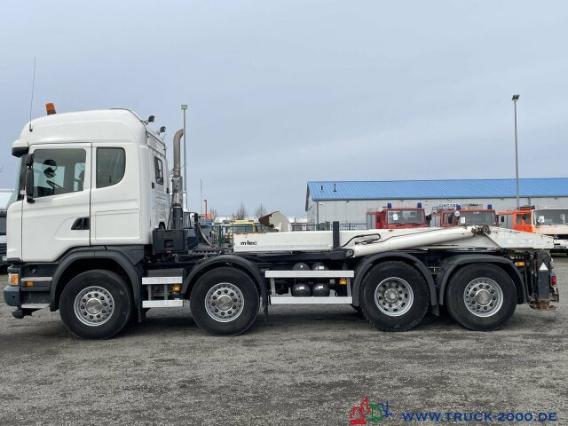 Caminhão polibenne Scania G 450 8x2 M-TEC Silosteller Retar. Deutscher LKW: foto 11