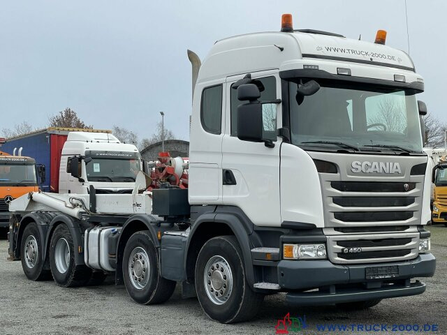 Caminhão polibenne Scania G 450 8x2 M-TEC Silosteller Retar. Deutscher LKW: foto 13