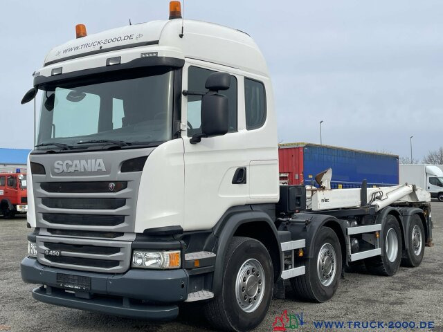 Caminhão polibenne Scania G 450 8x2 M-TEC Silosteller Retar. Deutscher LKW: foto 10