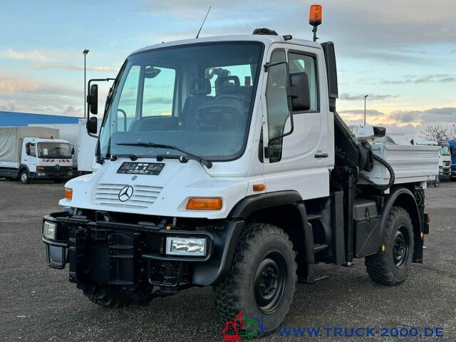 Furgão caixa aberta Unimog U 300 4x4 mit Kran Nur 78.144 KM zGG.7.490Kg.: foto 10