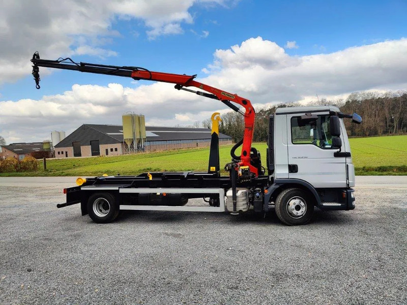 MAN TGL 12.250 Containersysteem Jimeca met kraan Palfinger PK4501 - Caminhão polibenne, Caminhão grua: foto 4 MAN TGL 12.250 Containersysteem Jimeca met kraan Palfinger PK4501 - Caminhão polibenne, Caminhão grua: foto 4