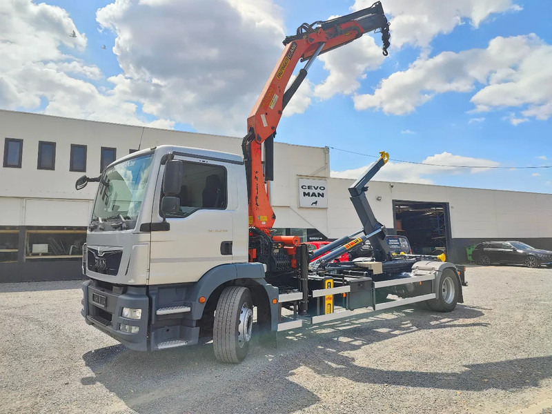 MAN TGM 18.290 4x2 Euro 6 + Crane Palfinger PK15500 - Caminhão polibenne, Caminhão grua: foto 1 MAN TGM 18.290 4x2 Euro 6 + Crane Palfinger PK15500 - Caminhão polibenne, Caminhão grua: foto 1