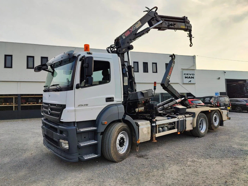 Mercedes-Benz Axor 2536 Euro5 container multilift crane HIAB 220 - Caminhão polibenne, Caminhão grua: foto 1 Mercedes-Benz Axor 2536 Euro5 container multilift crane HIAB 220 - Caminhão polibenne, Caminhão grua: foto 1