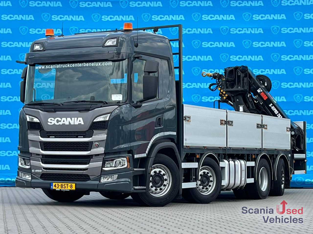 Camião de caixa aberta/ Plataforma SCANIA G 450 B8x2*6NB DIFF-L HIAB X-HIPRO 262 EP-4: foto 12