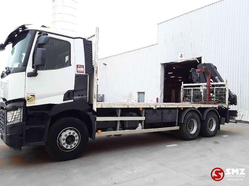 Renault C 380 hiab 188-3 remote - Camião de caixa aberta/ Plataforma, Caminhão grua: foto 5 Renault C 380 hiab 188-3 remote - Camião de caixa aberta/ Plataforma, Caminhão grua: foto 5