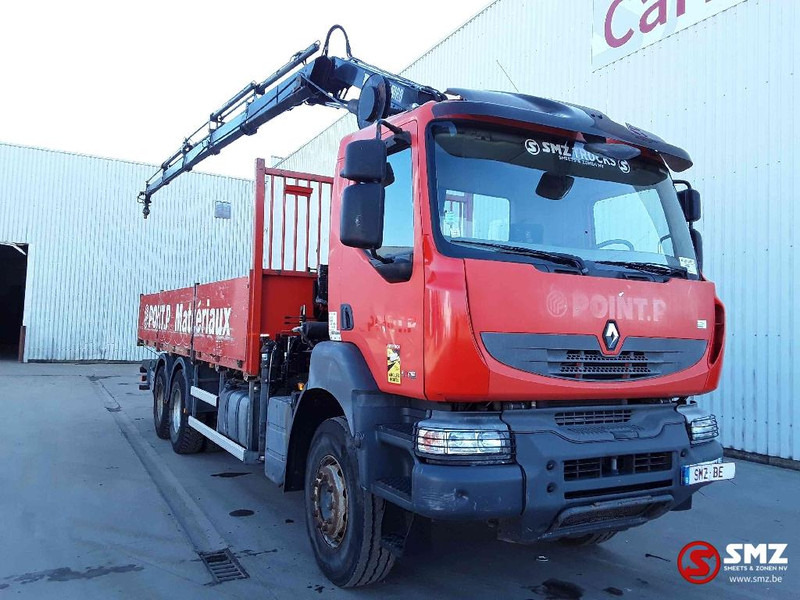 Renault Kerax 430 Hiab 166 E 4 remote - Camião de caixa aberta/ Plataforma, Caminhão grua: foto 1 Renault Kerax 430 Hiab 166 E 4 remote - Camião de caixa aberta/ Plataforma, Caminhão grua: foto 1