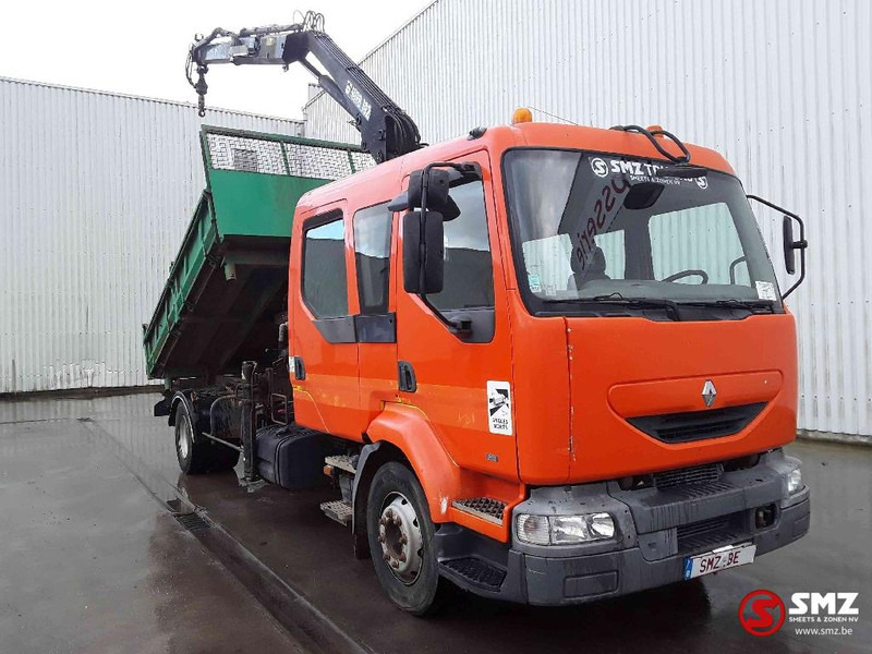 Renault Midlum 210 Hiab 102 manual pump - Caminhão basculante, Caminhão grua: foto 1 Renault Midlum 210 Hiab 102 manual pump - Caminhão basculante, Caminhão grua: foto 1