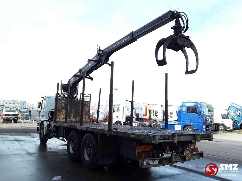 Camião de caixa aberta/ Plataforma, Caminhão grua Scania 113 360 Diebolt big axle 12 gear retarder: foto 11