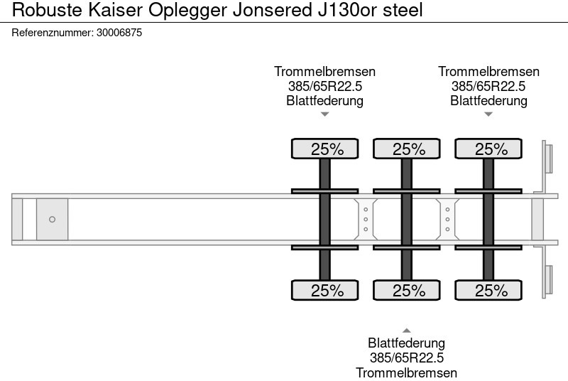 Semireboque Robuste Kaiser Oplegger Jonsered J130or steel: foto 13