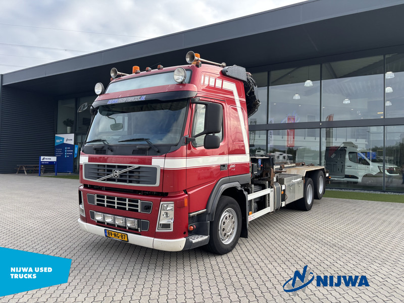 Volvo FM 440 6x2 Kabelsysteem + Kraan - Caminhão com sistema de cabo, Caminhão grua: foto 1 Volvo FM 440 6x2 Kabelsysteem + Kraan - Caminhão com sistema de cabo, Caminhão grua: foto 1