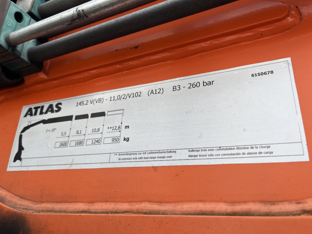 Camião de caixa aberta/ Plataforma, Caminhão grua MAN TGX 26.480 6x2  Atlas 145.2 Kran Baustoff   AHK: foto 7