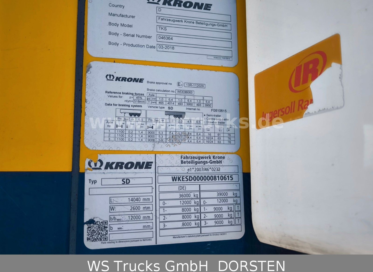 Krone 10x Tiefkühl Thermoking SLX 300 Doppelstock - Semireboque furgão: foto 3 Krone 10x Tiefkühl Thermoking SLX 300 Doppelstock - Semireboque furgão: foto 3