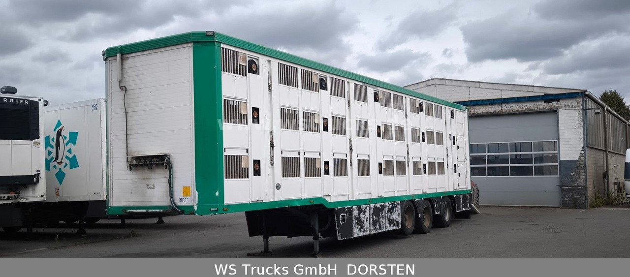 Menke-Janzen 3 Stock , Lenkachse , Hubdach - Semireboque transporte de gado: foto 1 Menke-Janzen 3 Stock , Lenkachse , Hubdach - Semireboque transporte de gado: foto 1