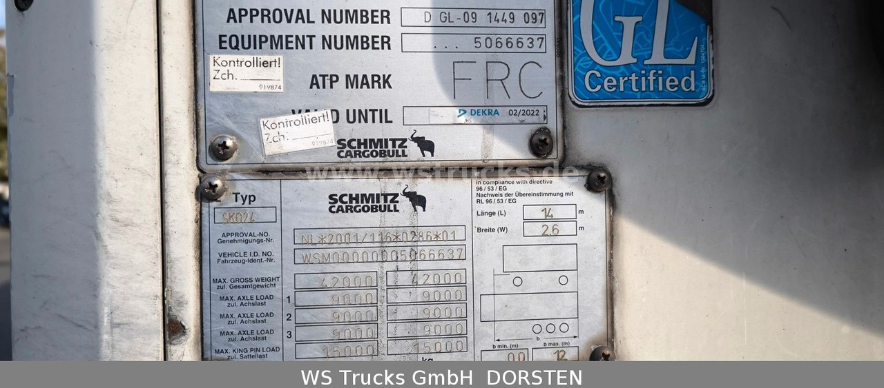 Schmitz Cargobull SKO 24 Kühlauflieger | Rohrbahn Vector 1850Mt - Semireboque frigorífico: foto 3 Schmitz Cargobull SKO 24 Kühlauflieger | Rohrbahn Vector 1850Mt - Semireboque frigorífico: foto 3