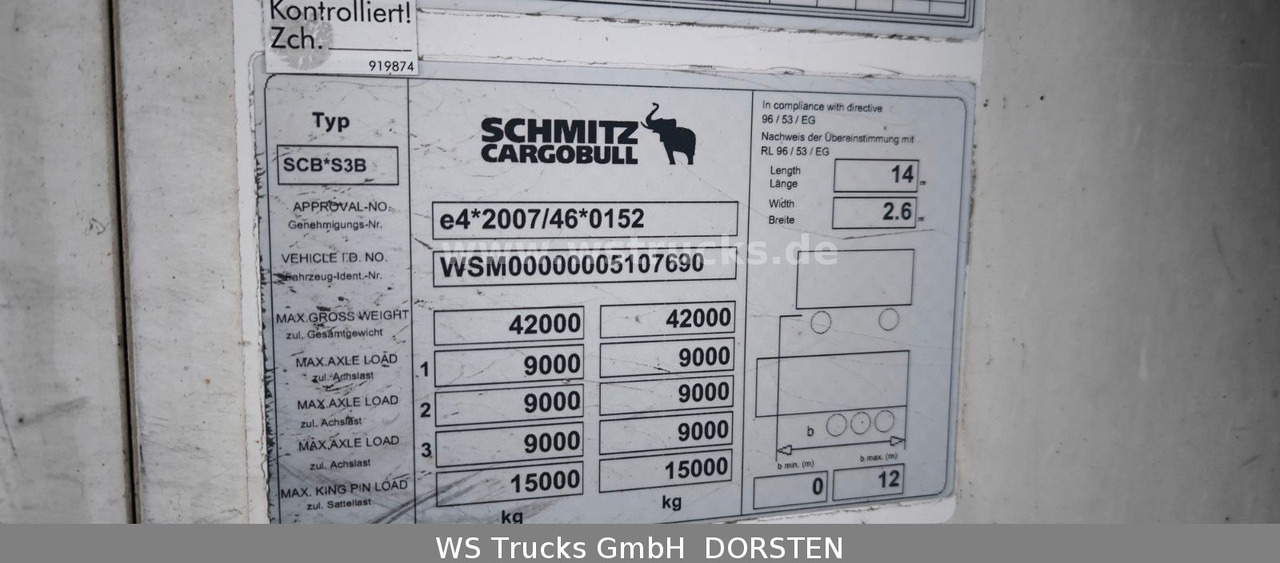 Schmitz Cargobull SKO 24 Kühlauflieger | Rohrbahn Vector 1950Mt - Semireboque furgão: foto 3 Schmitz Cargobull SKO 24 Kühlauflieger | Rohrbahn Vector 1950Mt - Semireboque furgão: foto 3