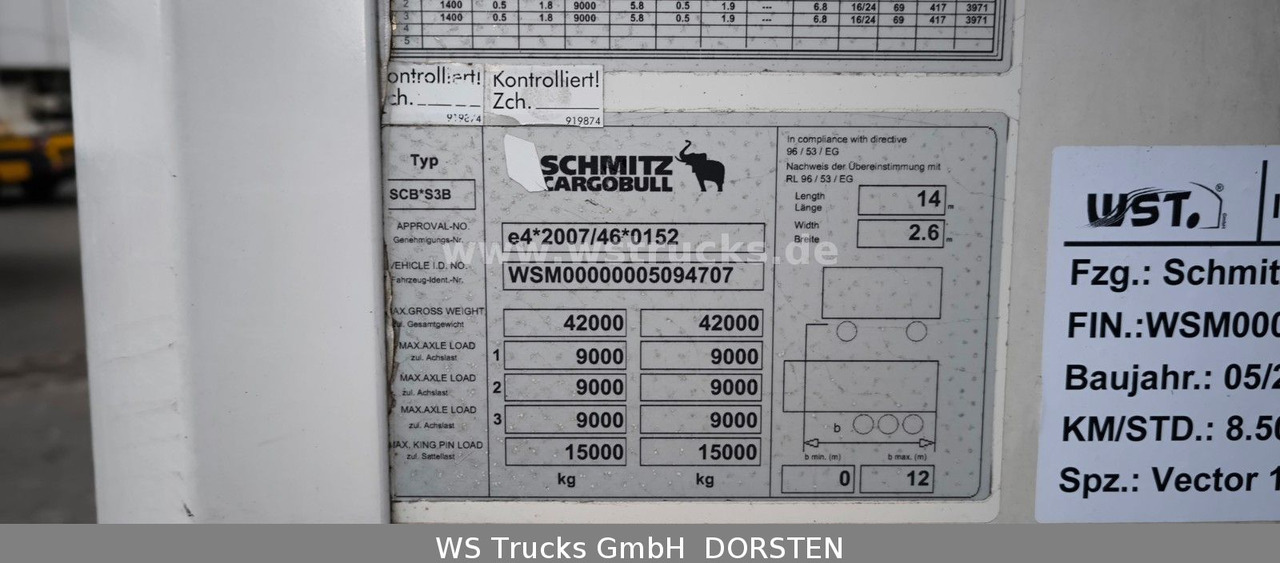 Schmitz Cargobull SKO 24 Kühlauflieger Vector 1550 Strom/Diesel - Semireboque furgão: foto 5 Schmitz Cargobull SKO 24 Kühlauflieger Vector 1550 Strom/Diesel - Semireboque furgão: foto 5