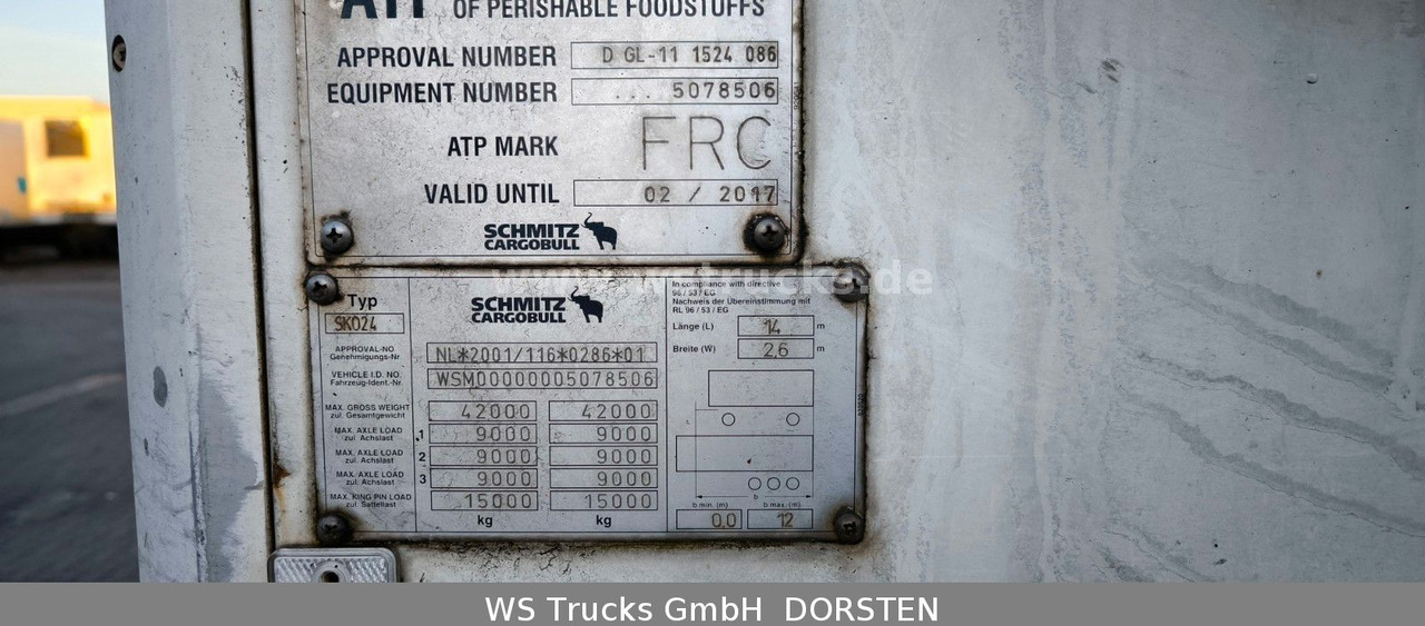 Schmitz Cargobull SKO 24 Kühlauflieger Vector 1850 MT, Bi-Temp - Semireboque furgão: foto 4 Schmitz Cargobull SKO 24 Kühlauflieger Vector 1850 MT, Bi-Temp - Semireboque furgão: foto 4