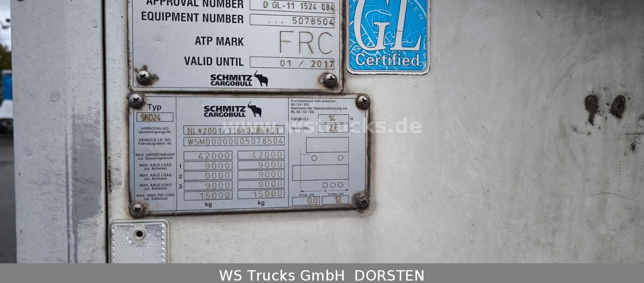 Schmitz Cargobull SKO 24 Kühlauflieger | Vector 1850 MT | LBW - Semireboque frigorífico: foto 4 Schmitz Cargobull SKO 24 Kühlauflieger | Vector 1850 MT | LBW - Semireboque frigorífico: foto 4