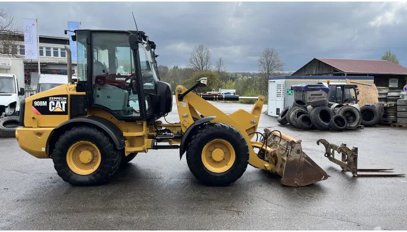 Caterpillar 908 M Klappschaufel+Pal.gabel Schnellwechsl. 908 M 4x4 Klappschaufel+Pal.gabel Schnellwechsl. - Carregadeira de rodas: foto 1 Caterpillar 908 M Klappschaufel+Pal.gabel Schnellwechsl. 908 M 4x4 Klappschaufel+Pal.gabel Schnellwechsl. - Carregadeira de rodas: foto 1