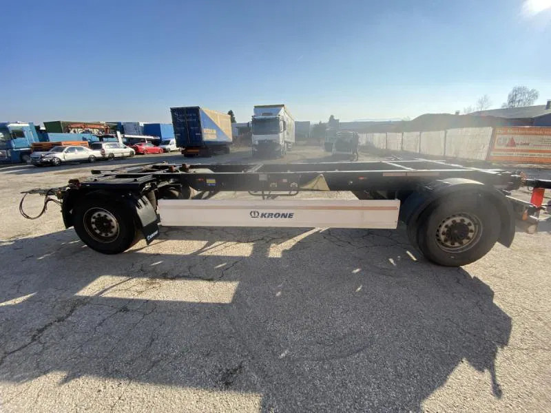 Krone 2- Achs Lafette !! HU/ TÜV NEU !! 2- Achs Lafette !! HU/ TÜV NEU !! - Reboque transportador de contêineres/ Caixa móvel: foto 1 Krone 2- Achs Lafette !! HU/ TÜV NEU !! 2- Achs Lafette !! HU/ TÜV NEU !! - Reboque transportador de contêineres/ Caixa móvel: foto 1