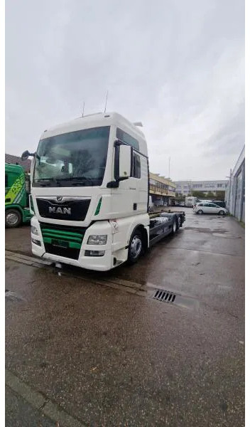 MAN 460 FLL BDF 6x2 Volum WANTEC Mulltiw.Lenkachse E6 - Caminhão transportador de contêineres/ Caixa móvel: foto 1 MAN 460 FLL BDF 6x2 Volum WANTEC Mulltiw.Lenkachse E6 - Caminhão transportador de contêineres/ Caixa móvel: foto 1