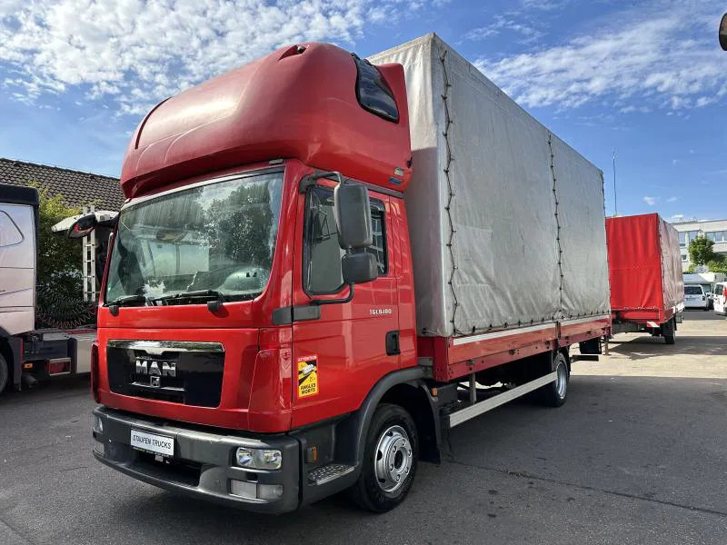 MAN TGL 8.180 FBL Plane langes Haus Topsleeper Klima - Furgão de toldo: foto 1 MAN TGL 8.180 FBL Plane langes Haus Topsleeper Klima - Furgão de toldo: foto 1