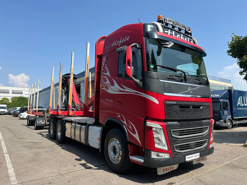 Caminhão florestal Volvo FH 540 FH540*6x4*Kurzholzzug*Epsilon M12Z*Glogger Anhänger*Retarder: foto 10
