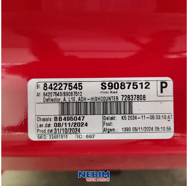 Peça de reposição de Caminhão Volvo Volvo - 84227545 - Dakspoiler FM4: foto 6