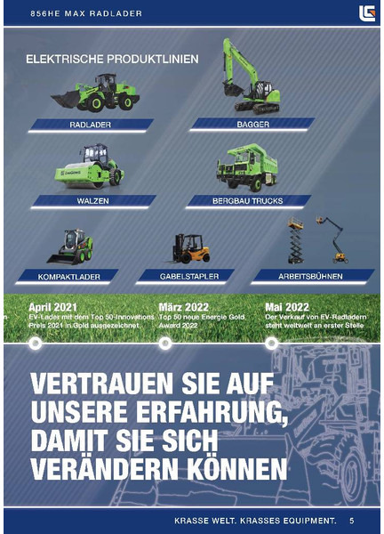 LIUGONG 856 HE vollelektrisch, 21.000 kg, 3.5 cbm - Carregadeira de rodas: foto 5 LIUGONG 856 HE vollelektrisch, 21.000 kg, 3.5 cbm - Carregadeira de rodas: foto 5