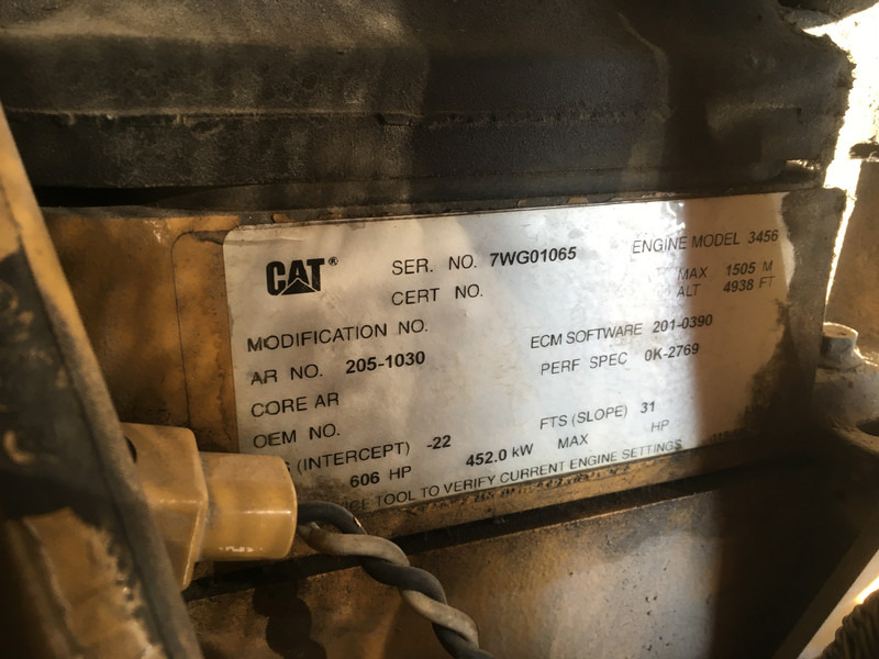Gerador elétrico Caterpillar 3456 GENERATOR 455KVA USED: foto 7