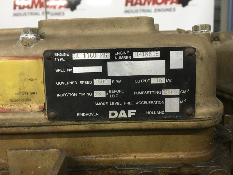 Gerador elétrico DAF DK1160MG GENERATOR 160KVA USED: foto 7