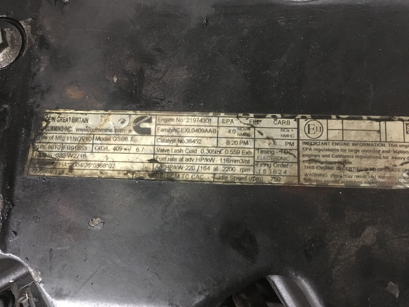 Máquina de construção Cummins QSB6.7 CPL8610 USED: foto 6