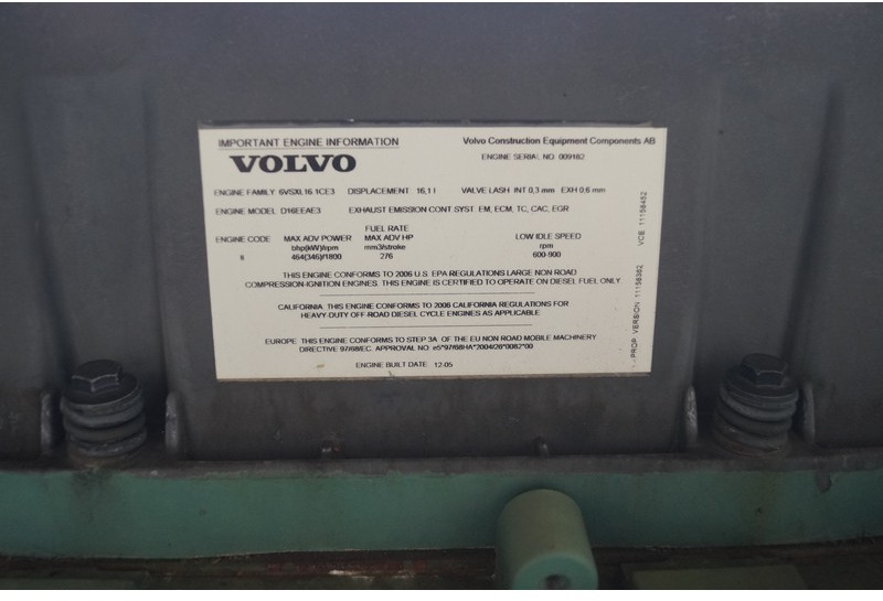 Volvo D16E EAE3 FOR PARTS - Máquina de construção: foto 5 Volvo D16E EAE3 FOR PARTS - Máquina de construção: foto 5