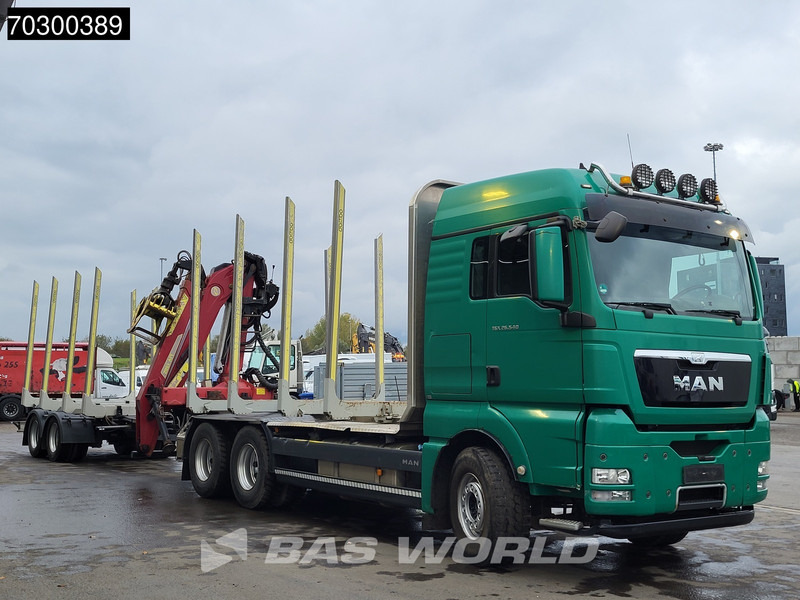 MAN TGX 26.540 6X4 Combi TAJFUN L150Z.96 woodcrane Holztransport Manual Retarder Euro 5 - Caminhão, Caminhão grua: foto 3 MAN TGX 26.540 6X4 Combi TAJFUN L150Z.96 woodcrane Holztransport Manual Retarder Euro 5 - Caminhão, Caminhão grua: foto 3