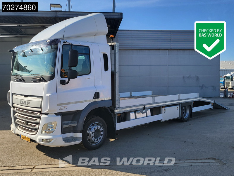 DAF CF 250 4X2 18tons NL-Truck Machine transporter Hydraulic ramps Euro 6 - Caminhão transporte de veículos: foto 1 DAF CF 250 4X2 18tons NL-Truck Machine transporter Hydraulic ramps Euro 6 - Caminhão transporte de veículos: foto 1