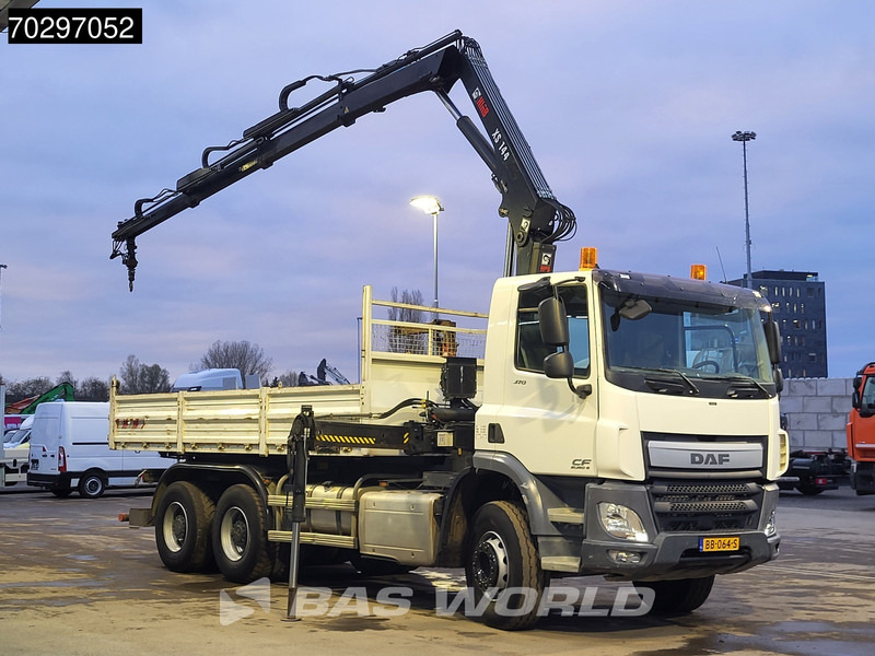 DAF CF 370 CF 6X4 HIAB 144 BS-3 HIDUO Crane Kran 8m3 Tipper Big-Axle Steelsuspension Euro 6 - Caminhão basculante, Caminhão grua: foto 3 DAF CF 370 CF 6X4 HIAB 144 BS-3 HIDUO Crane Kran 8m3 Tipper Big-Axle Steelsuspension Euro 6 - Caminhão basculante, Caminhão grua: foto 3