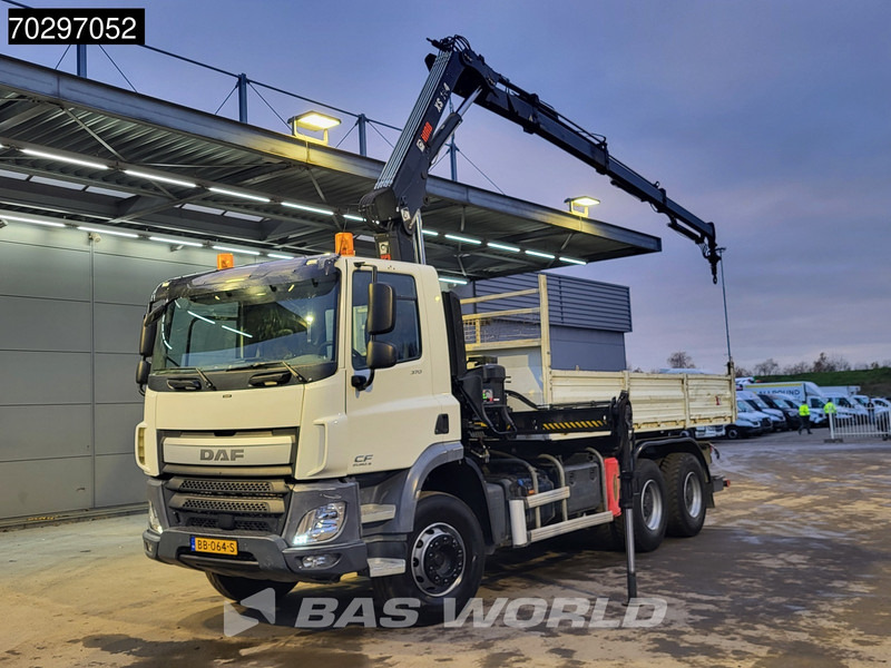 DAF CF 370 CF 6X4 HIAB 144 BS-3 HIDUO Crane Kran 8m3 Tipper Big-Axle Steelsuspension Euro 6 - Caminhão basculante, Caminhão grua: foto 2 DAF CF 370 CF 6X4 HIAB 144 BS-3 HIDUO Crane Kran 8m3 Tipper Big-Axle Steelsuspension Euro 6 - Caminhão basculante, Caminhão grua: foto 2