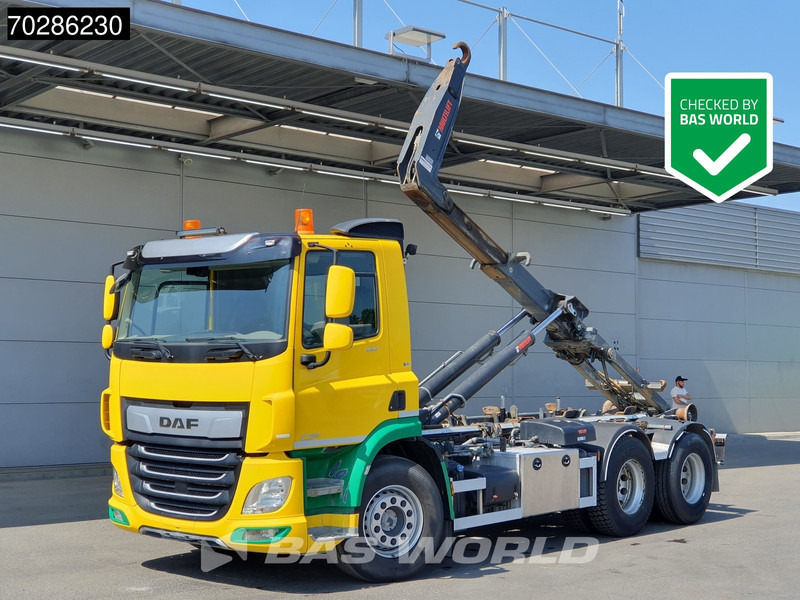 DAF CF 450 CF 6X2 HIAB 20ZL53 Hooklift LiftAxle Automatic 20 Tonnes ACC Euro 6 - Caminhão polibenne: foto 1 DAF CF 450 CF 6X2 HIAB 20ZL53 Hooklift LiftAxle Automatic 20 Tonnes ACC Euro 6 - Caminhão polibenne: foto 1