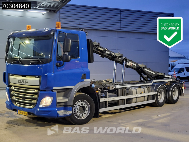 DAF CF 460 6X2 NL-Truck APK ACC Liftachse 28T Trans-Com chainlift Euro 6 - Caminhão com sistema de cabo: foto 1 DAF CF 460 6X2 NL-Truck APK ACC Liftachse 28T Trans-Com chainlift Euro 6 - Caminhão com sistema de cabo: foto 1
