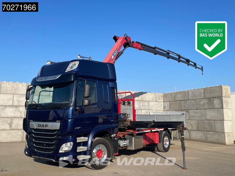 DAF CF 530 4X2 HMF 1820-RC Kran Crane Retarder Space cab Euro 6 - Camião de caixa aberta/ Plataforma, Caminhão grua: foto 1 DAF CF 530 4X2 HMF 1820-RC Kran Crane Retarder Space cab Euro 6 - Camião de caixa aberta/ Plataforma, Caminhão grua: foto 1