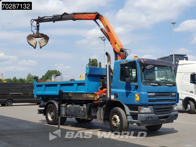 DAF CF75.310 4X2 Palfinger PK12000 Kran Crane 7m3 tipper Big-Axle Steelsuspension Euro 3 - Caminhão basculante, Caminhão grua: foto 3 DAF CF75.310 4X2 Palfinger PK12000 Kran Crane 7m3 tipper Big-Axle Steelsuspension Euro 3 - Caminhão basculante, Caminhão grua: foto 3