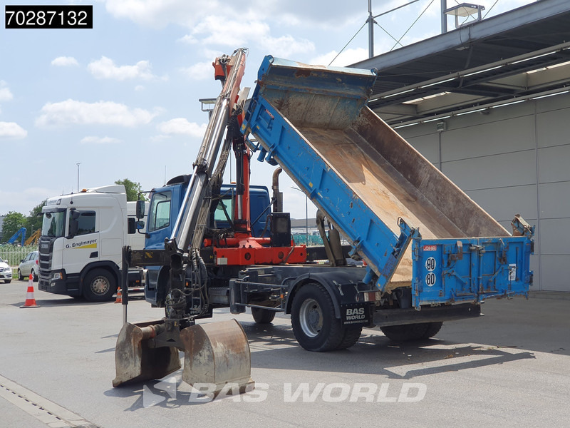 Caminhão basculante, Caminhão grua DAF CF75.310 4X2 Palfinger PK12000 Kran Crane 7m3 tipper Big-Axle Steelsuspension Euro 3: foto 10