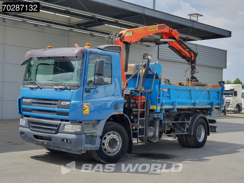 Caminhão basculante, Caminhão grua DAF CF75.310 4X2 Palfinger PK12000 Kran Crane 7m3 tipper Big-Axle Steelsuspension Euro 3: foto 17
