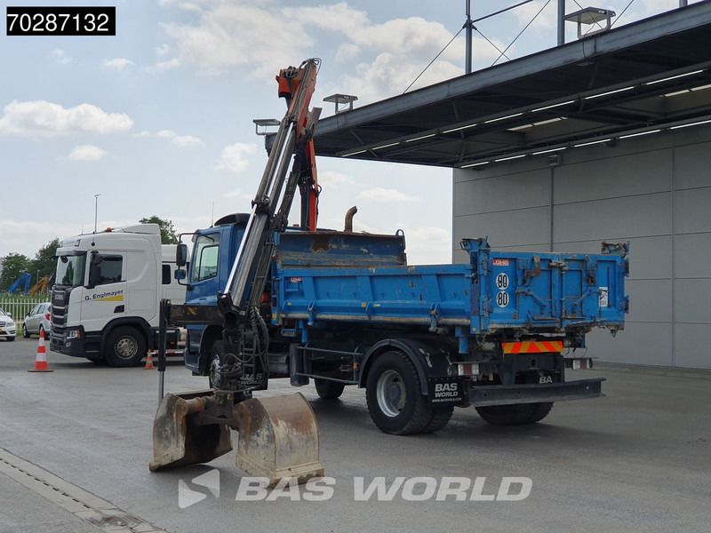 Caminhão basculante, Caminhão grua DAF CF75.310 4X2 Palfinger PK12000 Kran Crane 7m3 tipper Big-Axle Steelsuspension Euro 3: foto 6