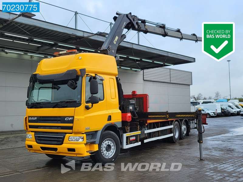 DAF CF75.310 6X2 RHD Manual Hiab 322EP-4 Hiduo Kran Crane Euro 5 - Camião de caixa aberta/ Plataforma, Caminhão grua: foto 1 DAF CF75.310 6X2 RHD Manual Hiab 322EP-4 Hiduo Kran Crane Euro 5 - Camião de caixa aberta/ Plataforma, Caminhão grua: foto 1